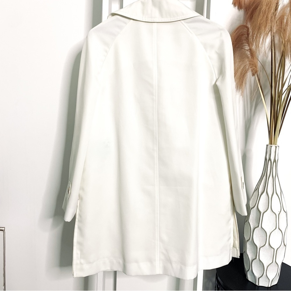 Pier 4 Vintage 70s Fashioned Outer Wear White Swing Coat Size Large - Picture 2 of 15
